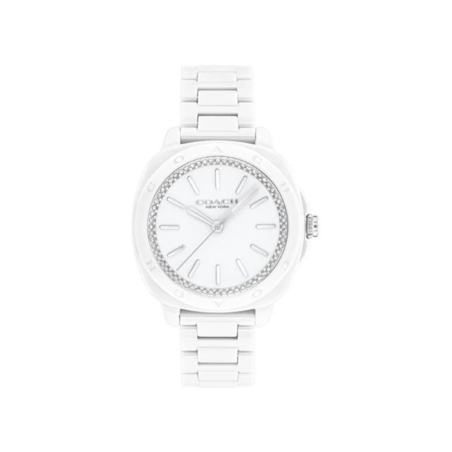 【COACH】官方授權C2 紐約 酒紅色陶瓷晶鑽女錶-34mm-贈高級9入首飾盒(CO14504403) 歷史價格詳細信息