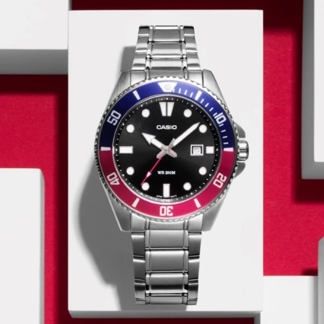 【CASIO 卡西歐】金屬圈機械工業風格橡膠腕錶/黑x銀框(MWA-100H-1AVDF) 歷史價格詳細信息