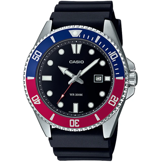 CASIO 新槍魚 MDV-107-1A3 潛水錶-紅藍槍魚+IP黑鋼帶 歷史價格詳細信息