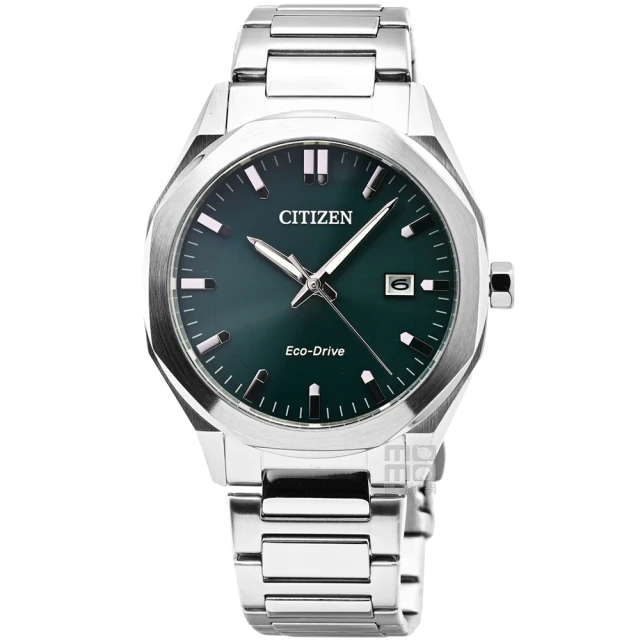 CITIZEN 星辰表 / BM7620-83A / 光動能 八角形 日期 防水100米 不鏽鋼手錶 白色 38mm 歷史價格詳細信息