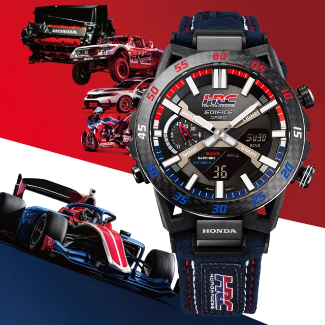 【CASIO 卡西歐】Honda Racing 聯名錶款 藍牙 太陽能電力 獨特懸吊設計 高效能賽車錶(ECB-2000HR-1A) 歷史價格詳細信息