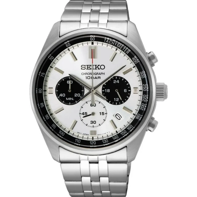 【SEIKO】精工 SSB425P1 鋼錶帶 三眼計時男錶 8T63-00W0S 銀 41.5mm 歷史價格詳細信息