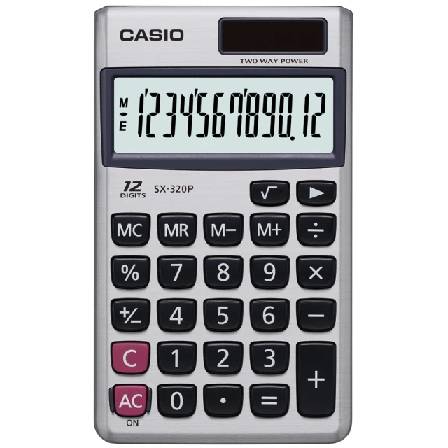 【CASIO】12位數國家考試機口袋輕巧型計算機-(SX-320P) 歷史價格詳細信息