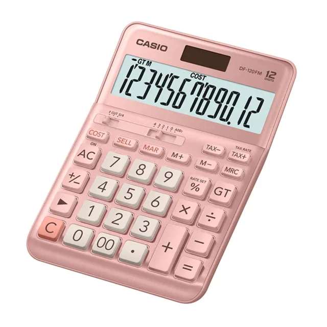 CASIO 卡西歐12位數桌上型商用計算機-粉色系(JF-120FM-PK) 歷史價格詳細信息