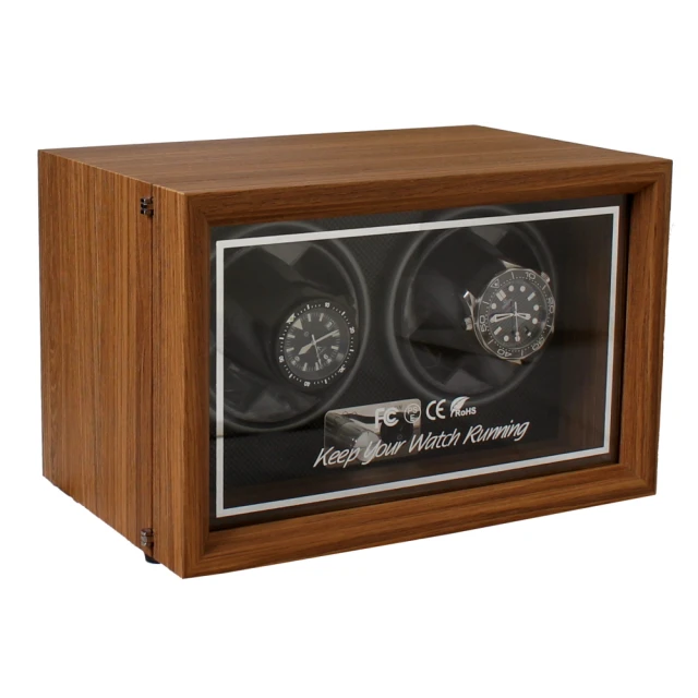 【Winders365】黑胡桃木紋立式自動上鍊機/機械錶動力儲存裝置/自動上鍊盒(4只腕錶轉台) 歷史價格詳細信息