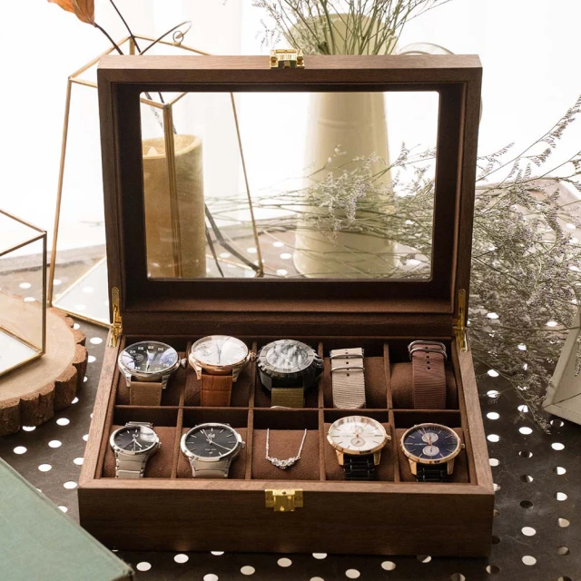 【完全計時】楓糖棕實木紋20只裝手錶收藏盒(木H20E) 歷史價格詳細信息