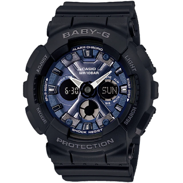 【CASIO 卡西歐】BABY-G 時尚雙顯腕錶 黑 BA-130-1A2_43.3mm 歷史價格詳細信息