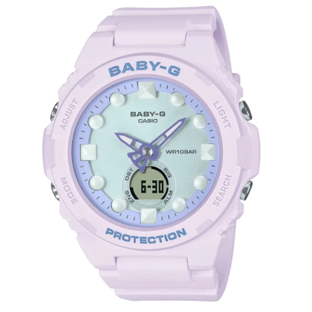 【CASIO 卡西歐】BABY-G 未來風 夢幻色彩雙顯錶款 紫 BGA-320FH-4A_42.4mm 歷史價格詳細信息