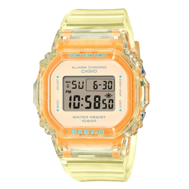CASIO 卡西歐 BABY-G 夏季透明方形女錶電子錶(BGD-565SJ-9) 歷史價格詳細信息