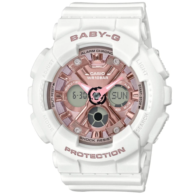 【CASIO 卡西歐】BABY-G 時尚雙顯腕錶 黑 BA-130-1A2_43.3mm 歷史價格詳細信息