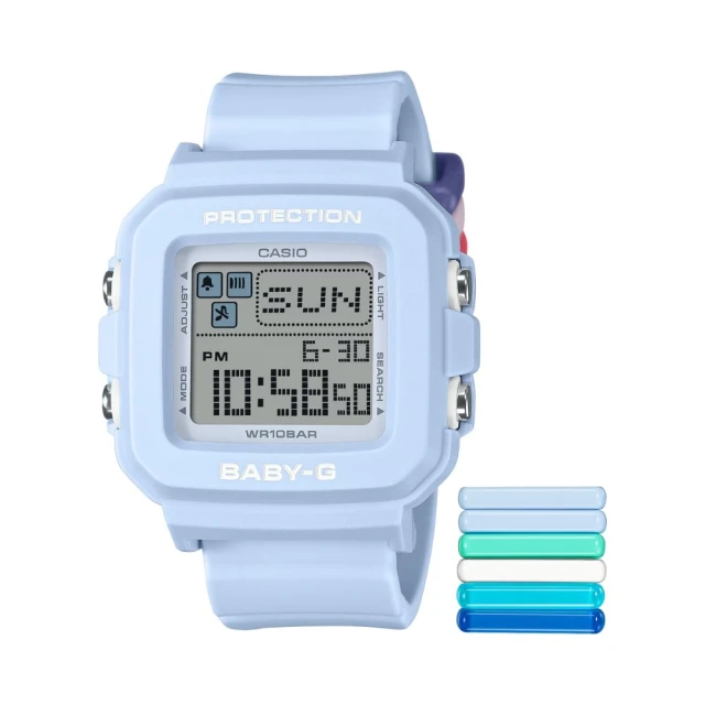 CASIO 卡西歐 BABY-G+PLUS 色彩繽紛錶帶環 像素動畫電子錶-粉紅 BGD-10L-4 歷史價格詳細信息