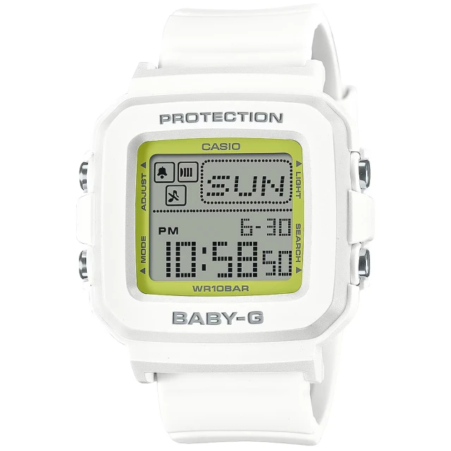 【CASIO 卡西歐】+PLUS 色彩繽紛錶帶環 像素動畫電子錶-淡藍(BGD-10L-2) 歷史價格詳細信息