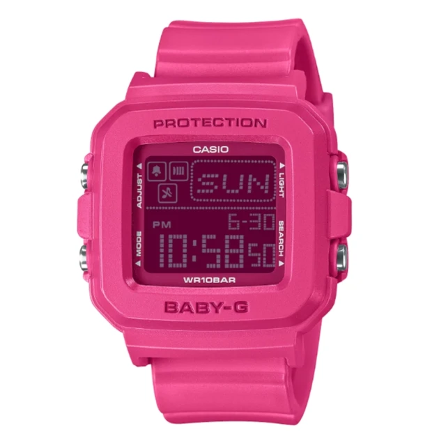 【CASIO 卡西歐】+PLUS 色彩繽紛錶帶環 像素動畫電子錶-淡藍(BGD-10L-2) 歷史價格詳細信息