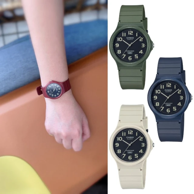 CASIO卡西歐 MQ-24UC 簡約百搭超輕薄大地色系中性數字腕錶 歷史價格詳細信息