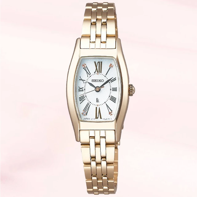 SEIKO 精工 Lukia系列 太陽能 酒桶型 時尚真鑽腕錶 19.8*25mm (V117-0EE0P/SUP440J1) 歷史價格詳細信息