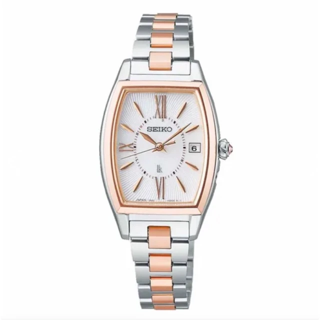 【SEIKO 精工】官方授權 LUKIA 時尚高貴典雅電波太陽能鈦金屬女錶-27.9mm SK008(SSQW086J) 歷史價格詳細信息