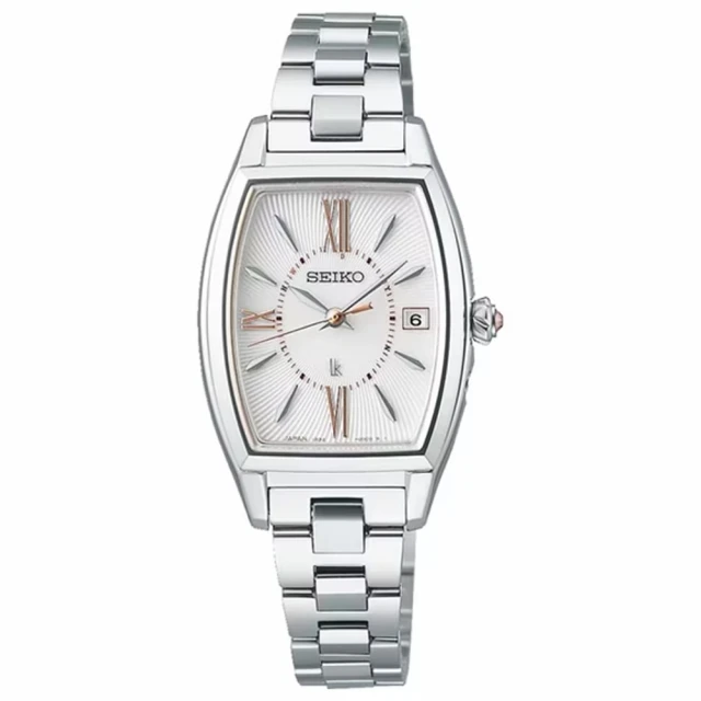 【Seiko精工】1B32-0BD0S(SSVW213J)酒桶型太陽能女士時尚腕錶 白面27.5mm 歷史價格詳細信息