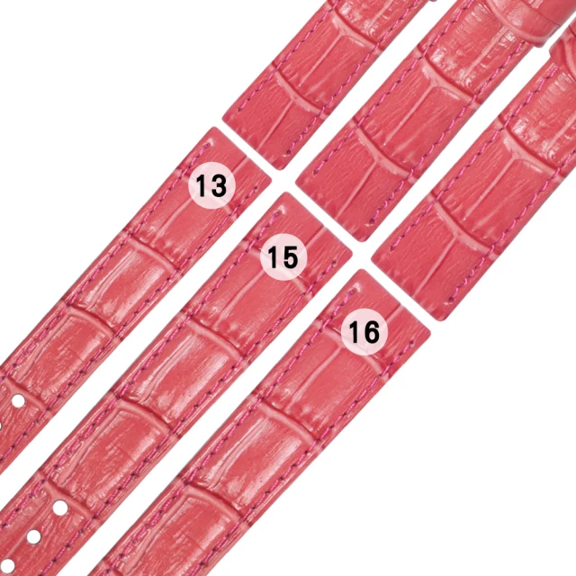 Watchband / SEIKO LUKIA 精工 別緻鮮亮 壓紋牛皮 替用錶帶 橘粉色 歷史價格詳細信息