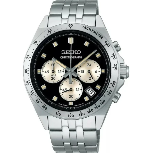 SEIKO 精工 CS 系列 SBTR041J 經典白面三眼計時男錶 8T67-00Y0B 41㎜ 歷史價格詳細信息
