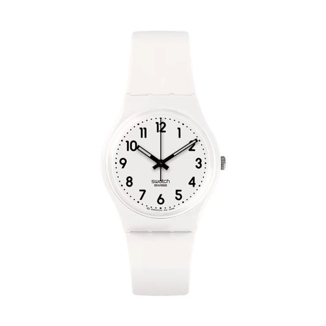 【SWATCH】Gent 原創 手錶 JUST WHITE SOFT (34mm) 瑞士錶 SO28W107-s14 歷史價格詳細信息