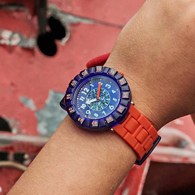 【Flik Flak】兒童錶 ORANGEBRICK 兒童手錶 兒童禮物 手錶 瑞士錶(36.7mm) 歷史價格詳細信息