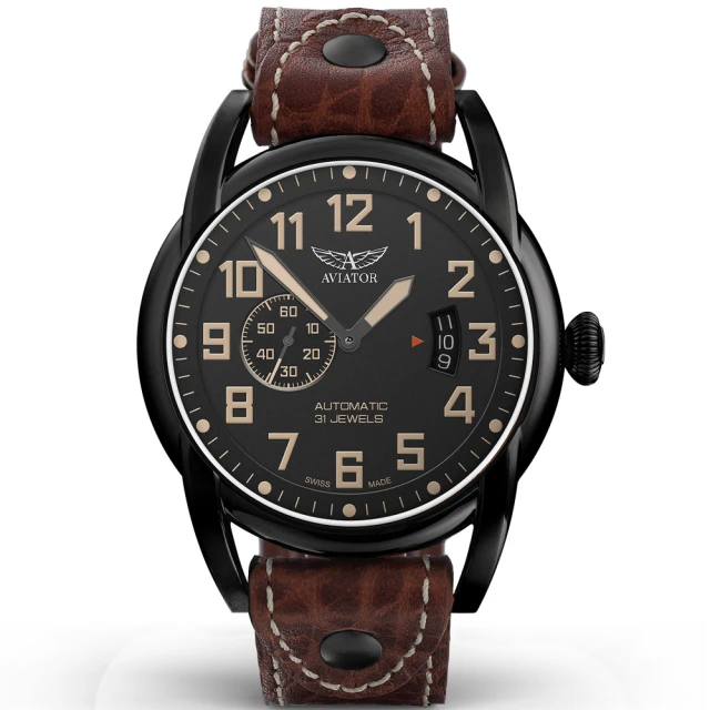 【AVIATOR】飛行員 布里斯托偵察機 BRISTOL SCOUT 小秒針 機械錶 男錶(V31821914) 歷史價格詳細信息