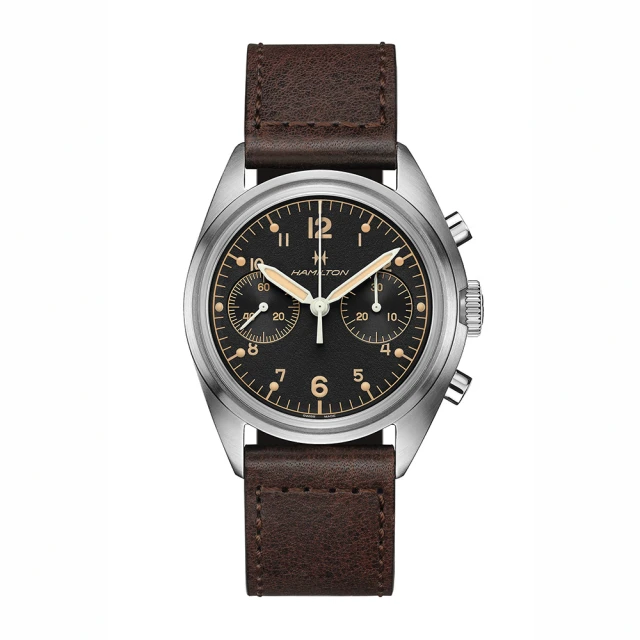 【HAMILTON 漢米爾頓旗艦館】卡其航空系列飛行PILOT 雙曆腕錶42mm(自動上鍊 中性 皮革錶帶 H64615735) 歷史價格詳細信息
