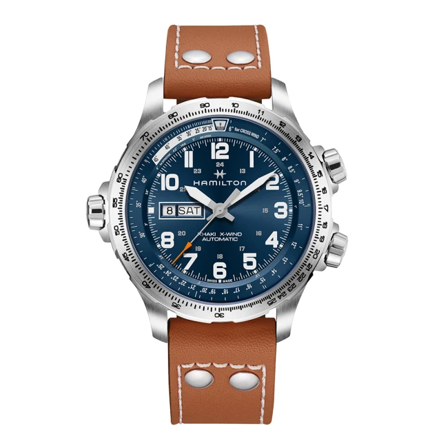 【HAMILTON 漢米爾頓旗艦館】卡其航空系列飛行PILOT 雙曆腕錶42mm(自動上鍊 中性 皮革錶帶 H64615735) 歷史價格詳細信息