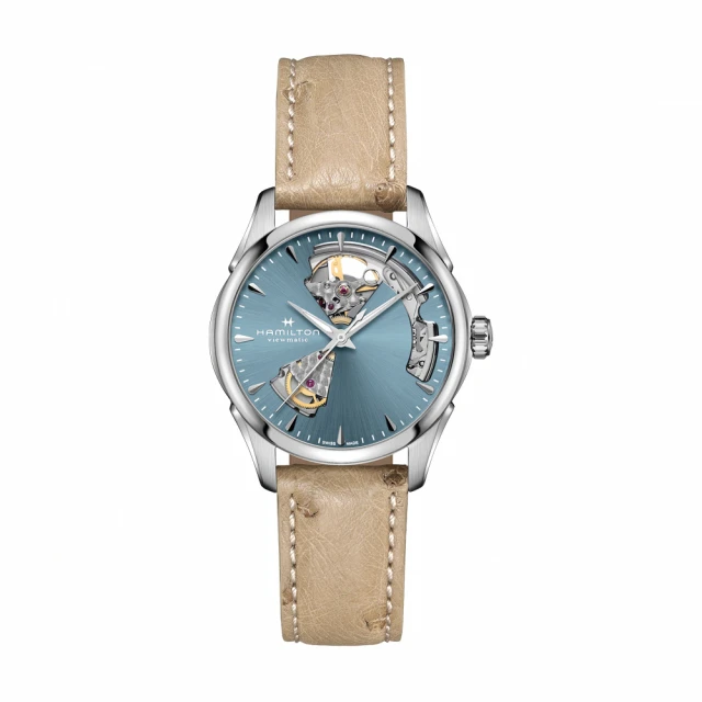 【HAMILTON 漢米爾頓】爵士大師系列 Open Heart 鏤空腕錶 40mm(自動上鍊 中性 皮帶 H32675551) 歷史價格詳細信息