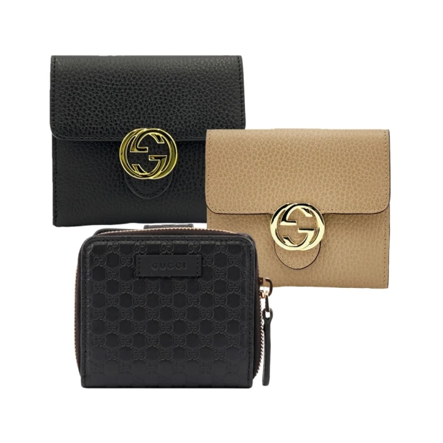 Gucci 金屬雙G Logo荔枝牛皮翻蓋長夾(黑色) 615524 CAO0G 1000 歷史價格詳細信息