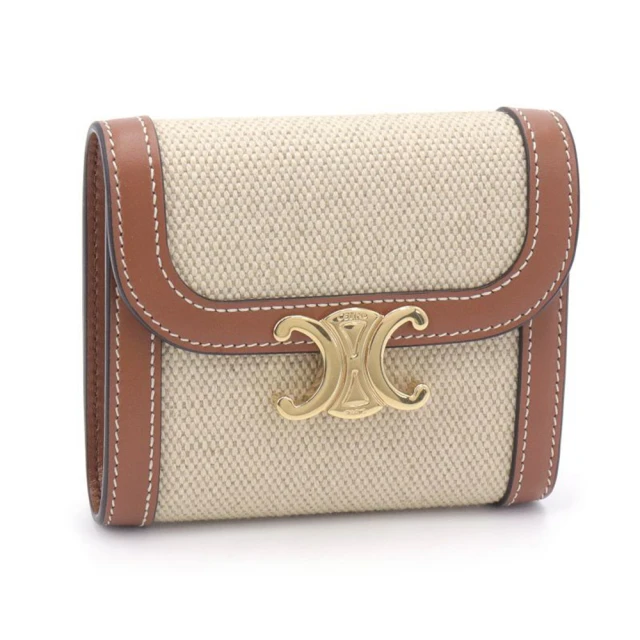 CELINE TRIOMPHE 凱旋標誌印花牛皮肩背包(咖啡色) 194142CUZ.04LU 歷史價格詳細信息