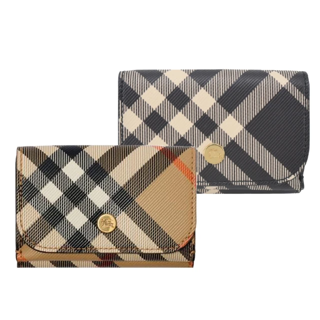 【BURBERRY 巴寶莉】新款格紋鏈帶信封包(黑色/白布色) 歷史價格詳細信息