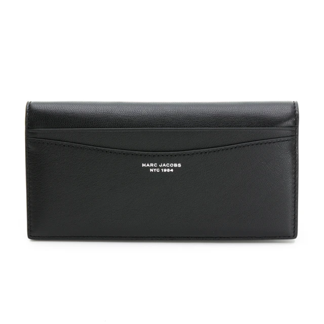 MARC JACOBS 馬克賈伯 圓標LOGO壓紋對開短夾.黑 歷史價格詳細信息