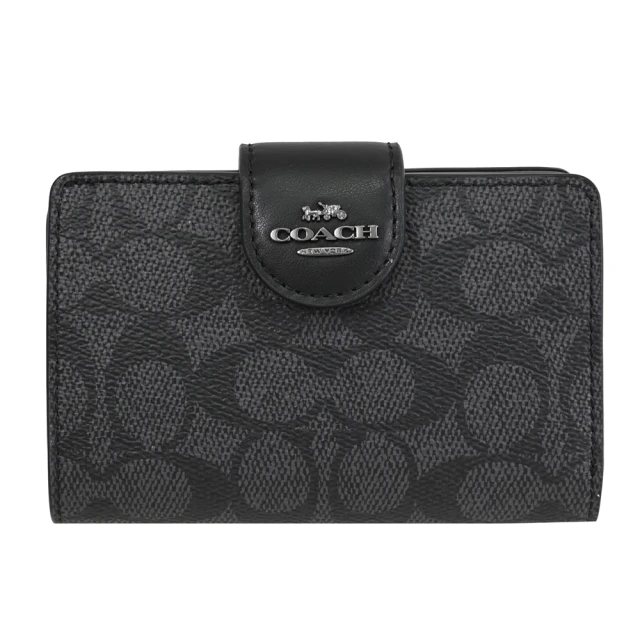 【COACH】經典C LOGO拼接手拿包斜背包馬鞍包(深咖) 歷史價格詳細信息