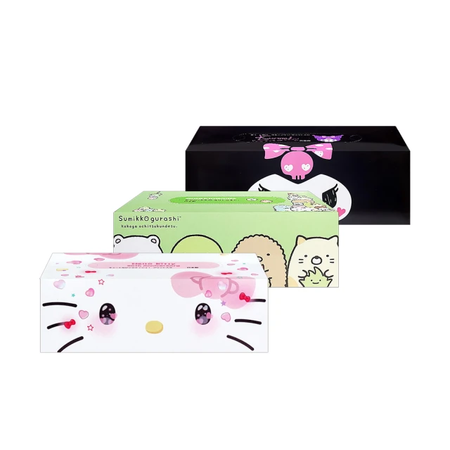 日本Hello Kitty卡通印花盒裝面紙150抽 歷史價格詳細信息