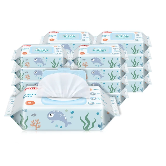 Nuby 海洋系列極厚柔濕巾(60抽4包) 歷史價格詳細信息