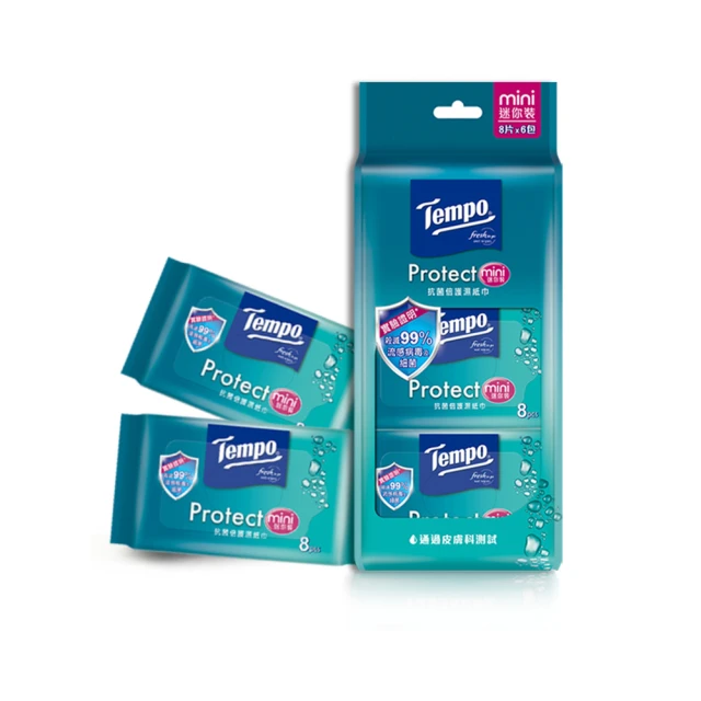 Tempo  抗菌倍護濕巾 迷你裝-貓福珊迪限量款(電商版)(8抽×20包) 歷史價格詳細信息