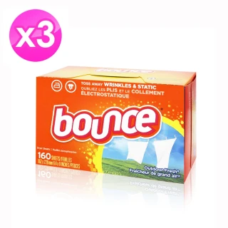 Bounce 烘衣柔軟去靜電紙 160張 X 2入 3組  W1006152  COSCO代購 歷史價格詳細信息