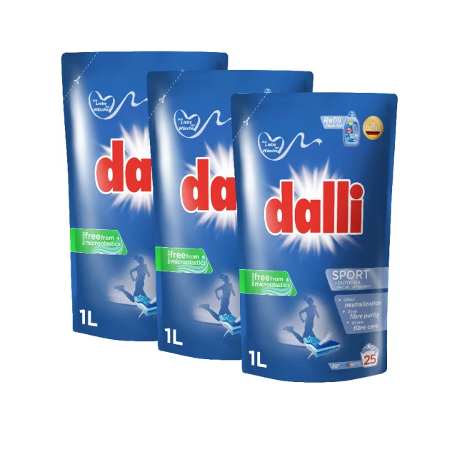 【Dalli德國達麗】機能衣物超濃縮酵素洗衣精補充包1Lx3(除臭除菌/去除汗臭/護纖/運動衣) 價格比較,價格查詢,歷史價格詳細信息