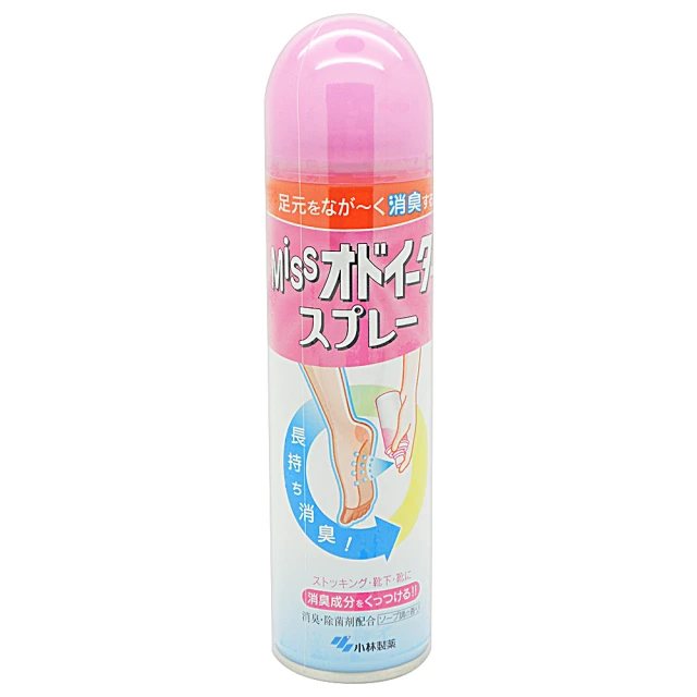 日本小林製藥-MISS鞋襪用足部舒爽瞬間除臭噴霧150ml/罐-皂香 歷史價格詳細信息