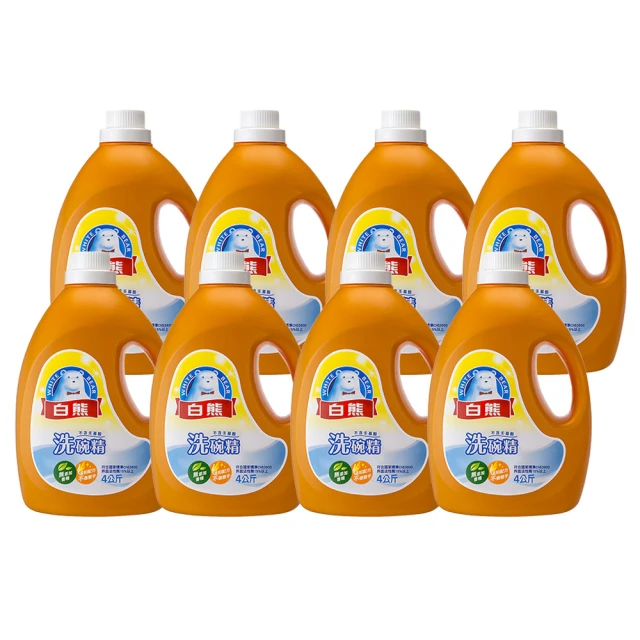 白熊 洗碗精4kg*4入/箱(深層去汙/溫和護手/無添加香精) 歷史價格詳細信息