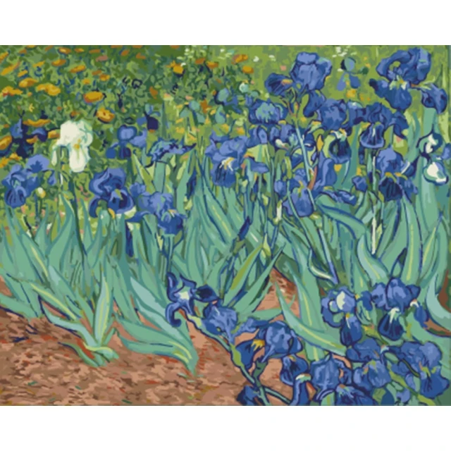 梵谷【鳶尾花】...羅浮宮版53x42cm 歷史價格詳細信息
