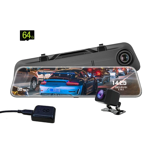 領先者 ES-30 12吋高清流媒體 前後雙鏡1080P 全螢幕觸控後視鏡行車記錄器+GPS測速(選配) 現貨 蝦皮直送 歷史價格詳細信息