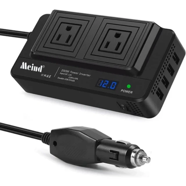 逆變器200w 12v轉220vusb2.1a12v轉110v車上手機通用 直售 歷史價格詳細信息