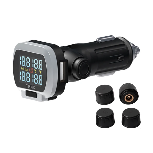 FLYone TW300 TMPS 無線胎壓偵測器  點菸器式 彩色顯示 歷史價格詳細信息
