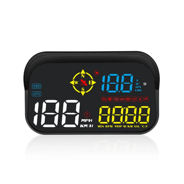 【速度顯示】OBD2奈米高清汽車抬頭顯示器(HUB 加大字體 白光易看 多功能 車用 前檔玻璃 DIY改裝配件 M3) 歷史價格詳細信息