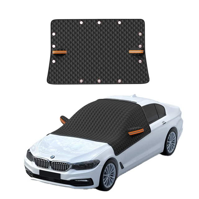 汽車罩 汽車前擋風玻璃車衣車罩防曬防雨防凍罩加厚半罩半身冬季保暖通用  露天拍賣 歷史價格詳細信息