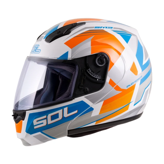 【SOL】SM-3 原子動力 黑/黃藍 可樂帽 全罩式 MD-04(可掀式安全帽│鏡片│內襯│輕量化) 歷史價格詳細信息