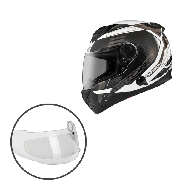 ASTONE GT-1000F 安全帽 白AC6紅 內墨鏡片 通風系統 吸濕排汗 航太材質 碳纖維 全罩式 歷史價格詳細信息