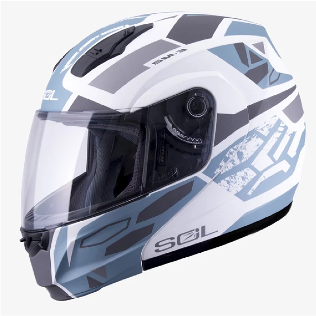 【SOL】SM-3 戰將 消光灰/藍黑 可樂帽 MD-04(可掀式安全帽│機車│鏡片│竹炭內襯│輕量化 歷史價格詳細信息